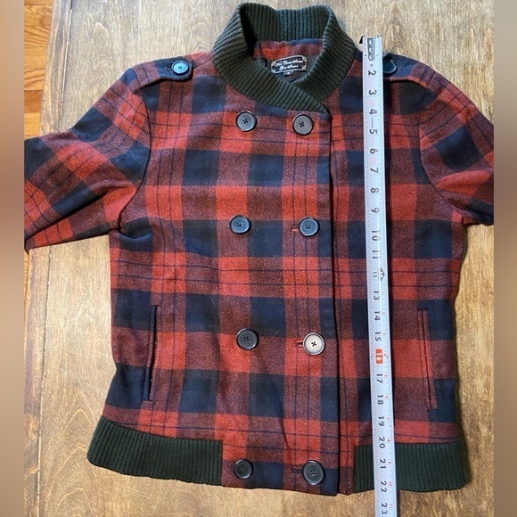 Anthropologie What Goes Around Comes Around buffalo plaid jacket S - Picture 5 of 8